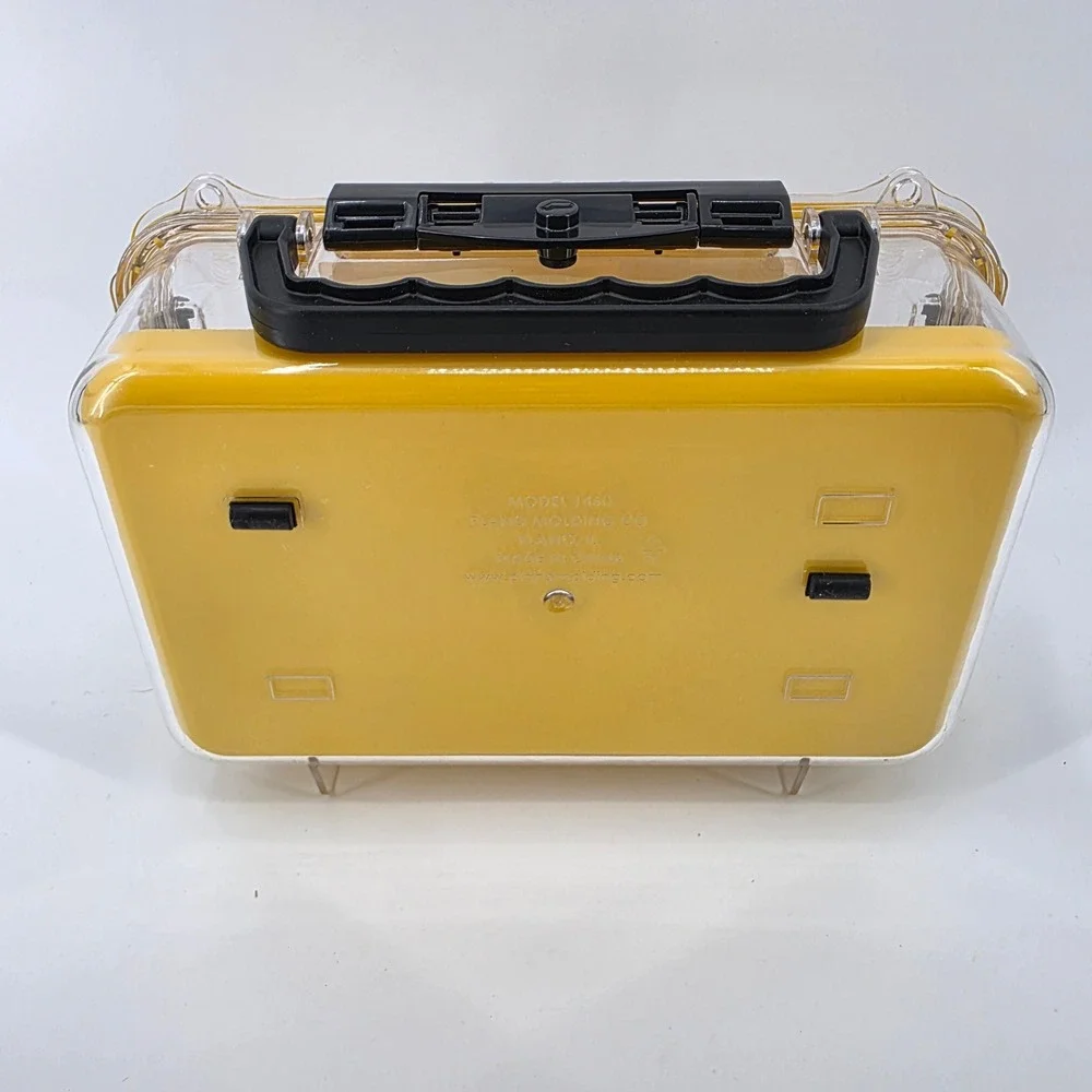 Plano Guide Series 1460 Waterproof Case Clear Yellow Polycarbonate Storage Box
